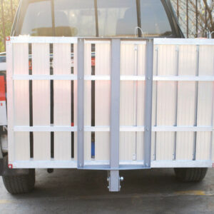 49″L X 29″W Aluminum Platform with Folding Tilt Up Feature for Parking and Storage