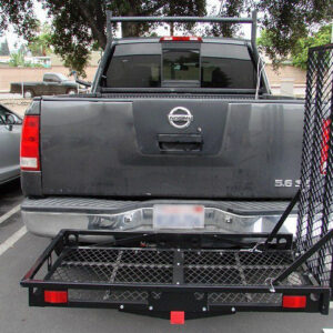 500 Lb Steel Heavy Duty Wheelchair Mobility Scooter Tow Hitch Carrier Loading Ramp Vertical