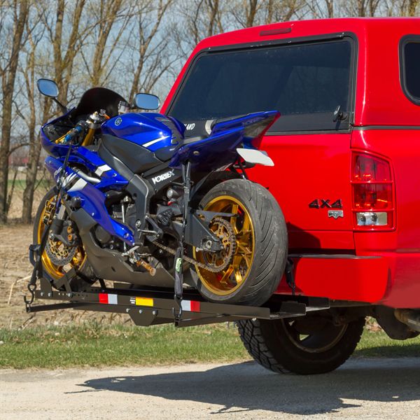 tow hitch motorcycle rack