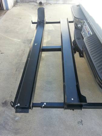 Double Dual Dirt Bike Dirtbike Motorcycle Tow Hitch Mount Carrier Rack Ramp Side