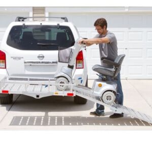 XL 49"L X 29"W Aluminum Wheelchair Mobility Scooter Folding Tow Hitch Carrier Rack