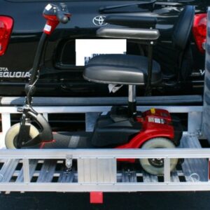 XL 60″ X 29″ Wheelchair Mobility Scooter Folding Tow Hitch Carrier Rack Ramp Loaded