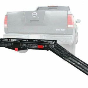 XL Steel Heavy Duty 500 Lb Wheelchair Mobility Scooter Tow Hitch Car Bumper Carrier Rack Loading Ramp for Easy Use