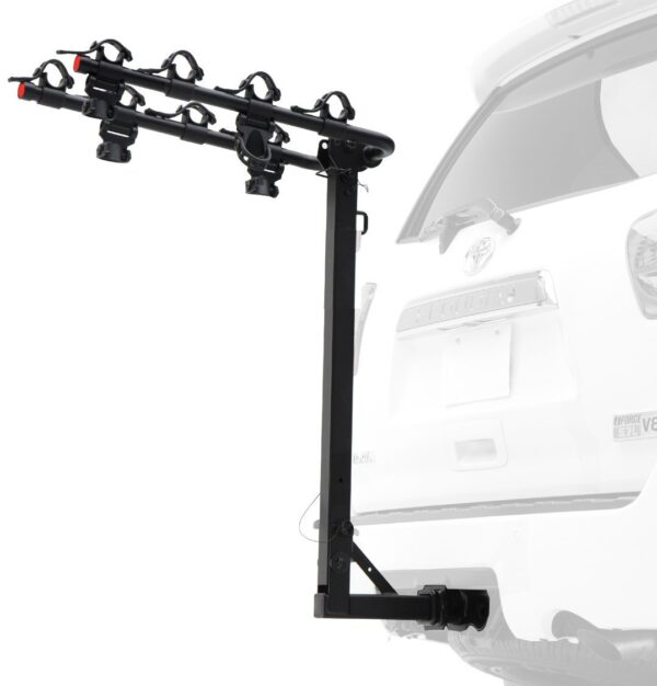 4 BIKE BICYCLE HITCH RACK FOR 2″ OR 1-1/4″ TOW HITCH RECEIVER