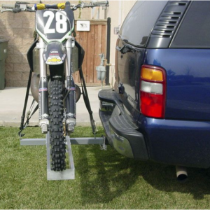 Aluminum Dirt Bike Motorcycle Tow Hitch Carrier Rack Side View