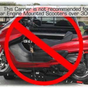 Carrier Not Recommended for Rear Engine Scooter Carriers over 300 lbs