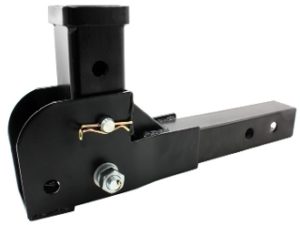 Folding 2″ Inch Hitch Shank Adapter to Fold Up Cargo, Scooter, or Wheelchair Carriers