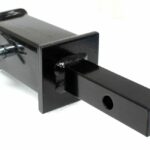 1-1/4" (1.25) to 2" (2.0) Tow Hitch Receiver Adapter with Safety Pin extender