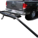 1000 lb Capacity Motorcycle Scooter Dirt Bike Tow Hitch Carrier Rack with Cargo Storage Shelf Basket