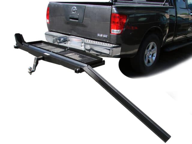 Motorcycle Dirt Bike Scooter Carrier Hauler Trailer Hitch Mount Rack with Ramp 