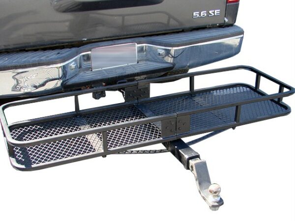 60″ x 20″ FOLDING CARGO CARRIER BASKET WITH RECEIVER EXTENSION