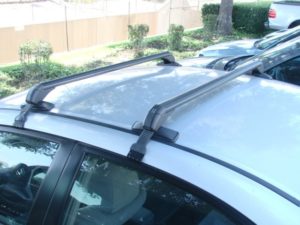 Universal Aluminum Roof Rack Top Cross Bars with Lock – Clamps to Door Frame