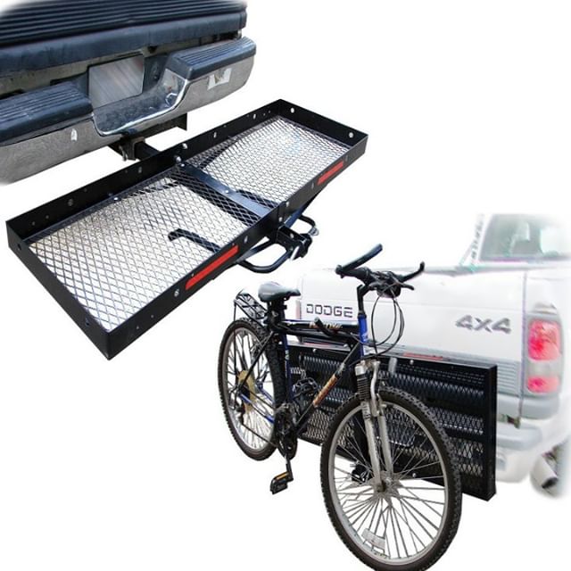cargo carrier with bike rack attachment