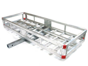 Aluminum 60’x22″ Tow Hitch Cargo Carrier Rack Basket Hauler 2