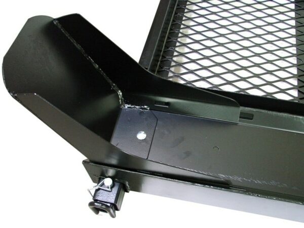 Motorcycle Carrier for Tow Hitch with Gas Can Storage Shelf Basket