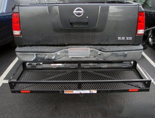 Swing Away Stowaway Carrier Rack Basket Box for Tow Hitch Receiver
