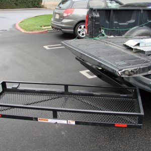 Swing Stowaway Carrier Rack Basket Box for Tow Hitch Receiver