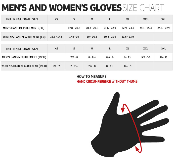 Youngstown Glove Size Chart