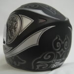 New Silver/Black Full Face Helmet