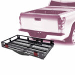 500 Lb Tilt Up Hitch Wheelchair Mobility Scooter Carrier Lift Rack with Easy to Use Loading Ramp