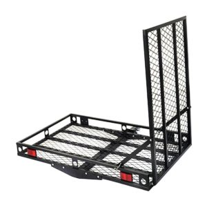Steel Folding Wheelchair Mobility Scooter Hitch Carrier Lift with Easy to Use Loading Ramp