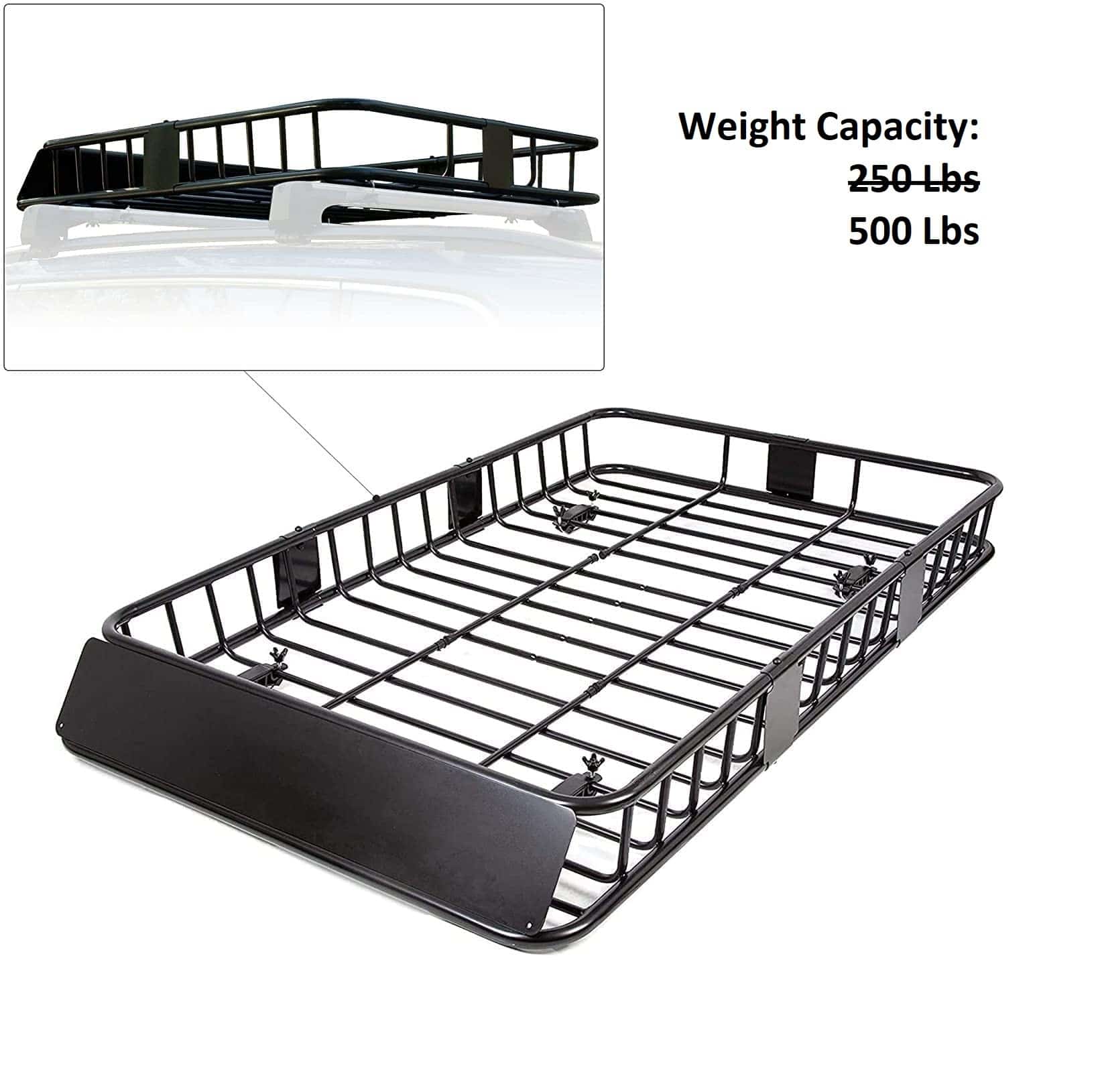 Roof Rack Basket Rooftop Cargo Carrier&Extension Top Luggage Holder 64 For  SUV