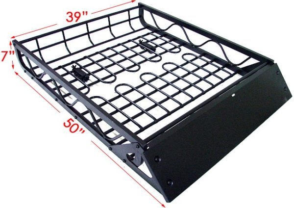 50″x39″ Aluminum Roof Top Car Roof Cargo Basket Dimensions