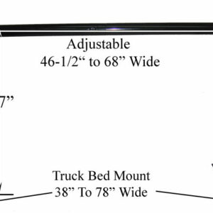 Adjustable width Set of 2 Bar