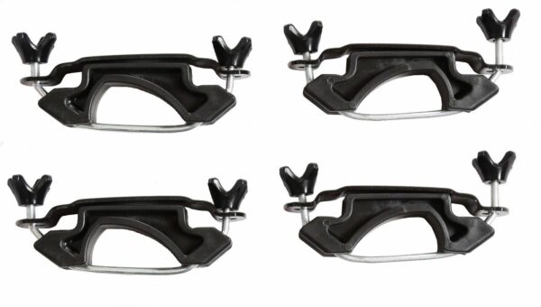 Set of 4 clamps for car rack