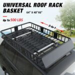 Universal Car Rooftop Roof Rack Basket 64"x40"x6"
