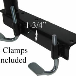 Special engineered no-drill j hook clamping system the rack will fit virtually all pickups on the market.