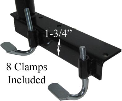 Special engineered no-drill j hook clamping system the rack will fit virtually all pickups on the market.