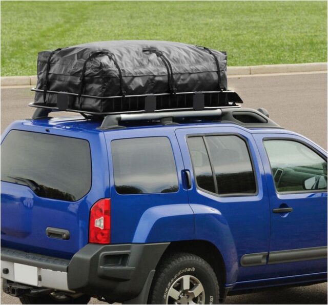 XCAR 64x23x6 Car Roof Rack Cargo Carrier Rooftop Basket Luggage for Traveling Black