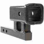 1-1/4" Inch to 2" Inch Hitch Adapter with 4" Inch Rise and 3-3/8" Inch Drop for Class 1 or 2 Receiver