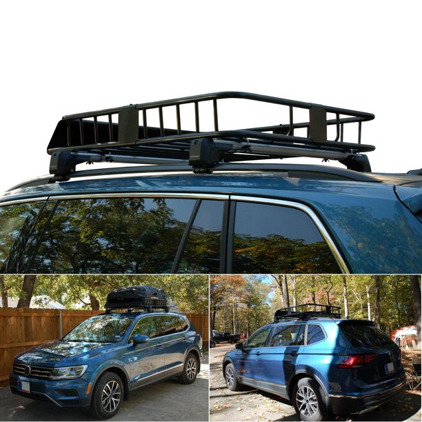 48 x 40 500 lbs Large Steel Car Van SUV Jeep Roof Top Luggage Cargo Rack  Travel Basket