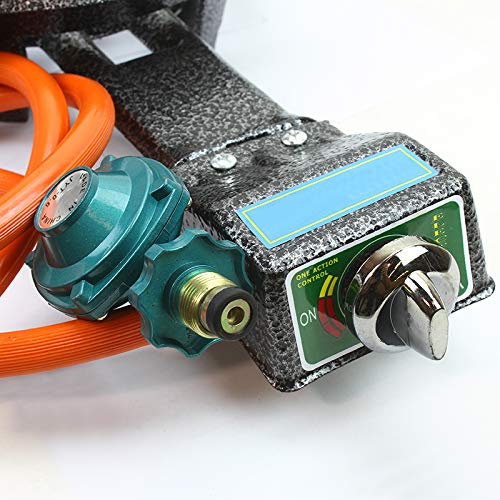 Electric Igniter Portable Propane Gas Stove Single Burner with Hose and Regulator Knob