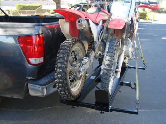 Sydamerika Hilse atomar Dual Motorcycle Dirt Bike Hitch Carrier Rack with Towing Receiver