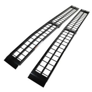 Pair Set 9′ Ft Long Arched Aluminum Folding Loading Ramp Ramps Set
