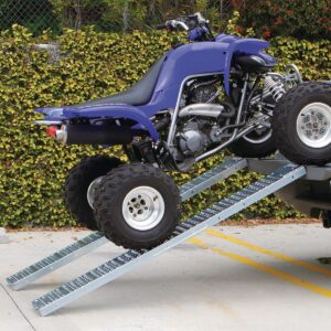 Set of Two Motorcycle Loading Ramp 1000 lb. Capacity 72 in. L x 9 in. W Steel