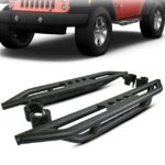 Side Armor Bars Nerf Step Black For 07-17 Jeep Wrangler JK & Unlimited 2 Door 2D