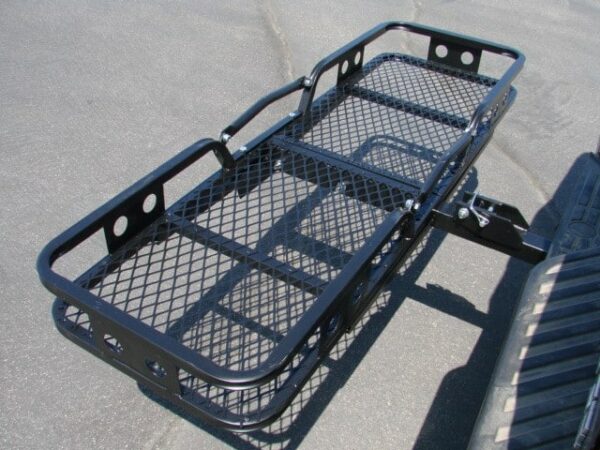 hitch mount cargo rack basket for 2" trailer hitch receiver with 500 lbs capacity