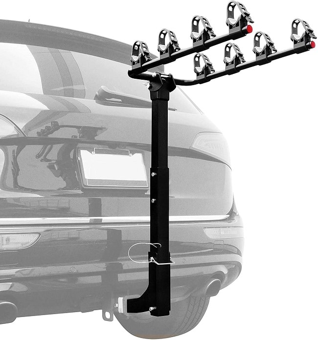 New 2/3/4-Bike Carrier Rack Hitch Mount Swing Down Bicycle Rack W/ Receiver