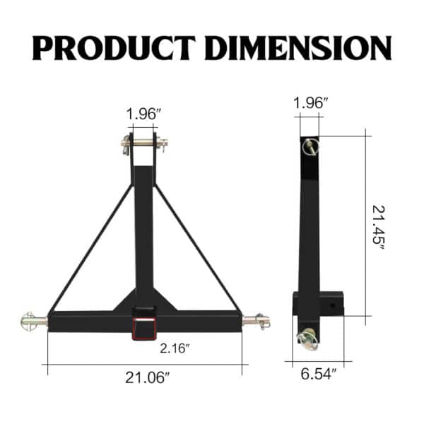 3 Point Tow Hitch Dimensions
