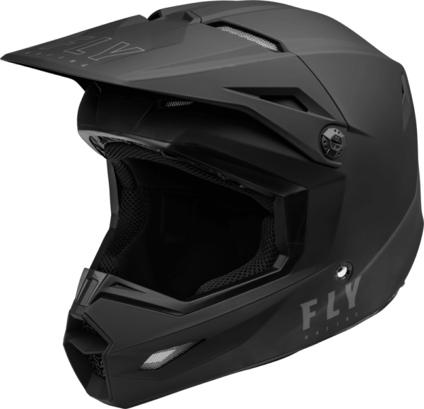Fly Racing Kinetic Solid Off Road Dirt Bike ATV Helmet Matte Black