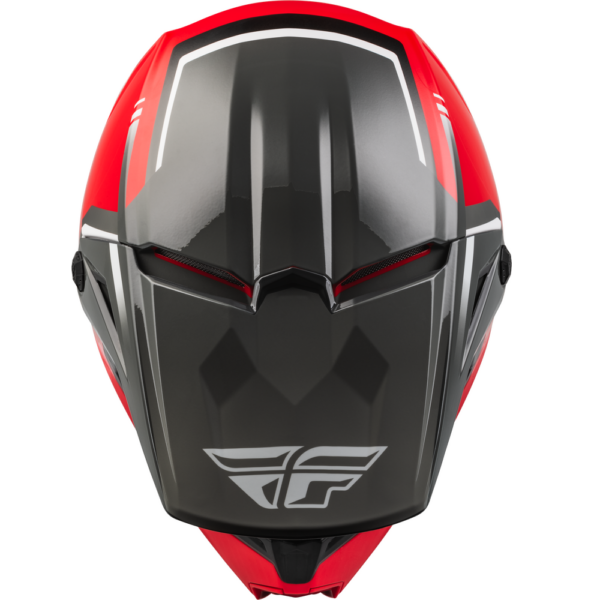 Fly Racing Kinetic Vision Full Face Helmet red/grey 1