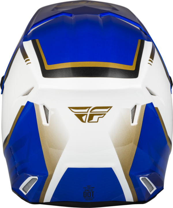 Fly Racing Kinetic Vision Helmet Off Road Dirt Bike ATV White/Blue 1