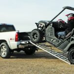 Adjustable Folding Steel Pickup Truck Loading Ramp 79" x 57" for Quad ATV UTV Golf Cart