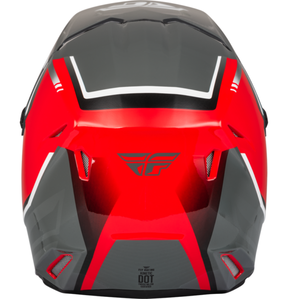 Fly Racing Kinetic Vision Full Face Helmet red/grey 3