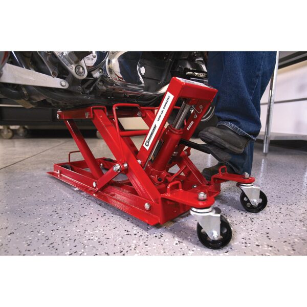 1500 Lb. Capacity ATV/Motorcycle Hydraulic Lift Stand Foot Pedal