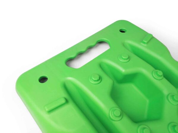 Green DV8 Traction Tracks Recovery Boards designed with reinforced nylon
